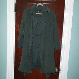 Club Monaco Lightweight Trench Coat | Dark Green | Size S